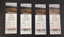 Load image into Gallery viewer, 2016 Fenway Park Unused Full Ticket x4 Baseball Boston Red Sox vs Oakland A&#39;s
