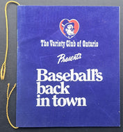 1977 Monty Hall Autographed Signed Baseball's Back in Town Program MLB JSA
