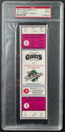 1989 World Series Game 3 Ticket Athletics Giants Earthquake Game PSA Mint 9 MLB