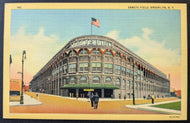 1930s Ebbets Field Postcard BK Dodgers NY Giants BK Lions BK Tigers MLB NFL Vtg