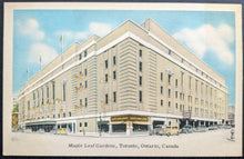 Load image into Gallery viewer, 1940s Maple Leaf Gardens Unposted Postcard NHL Hockey Toronto Vintage
