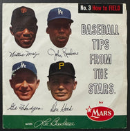 1962 45 RPM Record Mars Candy Promo Baseball Tips From The Stars Vtg Willie Mays