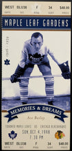 Load image into Gallery viewer, 1998 Maple Leaf Gardens Final Season Full Ticket Ace Bailey Toronto Maple Leafs
