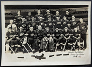 1941-1942 Detroit Red Wings Type 1 Team Photo Studio Stamped Jack Adams NHL HOF