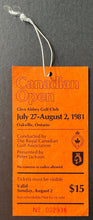 Load image into Gallery viewer, 1981 Canadian Open Golf Championship Weekly Pass PGA Glen Abbey Peter Oosterhuis
