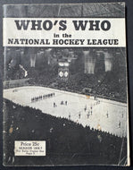 1936/37 Who's Who In The NHL Bee Hive Corn Syrup Promo Hockey Booklet Vintage