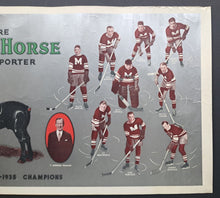 Load image into Gallery viewer, 1935 Montreal Maroons Stanley Cup Champions Team Photo Vintage Poster NHL
