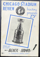 1962 Stanley Cup Finals Chicago Stadium Maple Leafs Blackhawks Complete Program