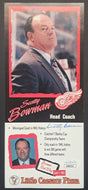 Scotty Bowman Autographed Promotional Card Signed Detroit Red Wings JSA COA