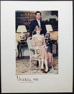 King Charles III Autographed Signed Photo + Princess Diana JSA Royalty Vintage