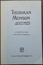 Load image into Gallery viewer, 1978 Thurman Munson Autobiography Softcover Book New York Yankees MLB Baseball
