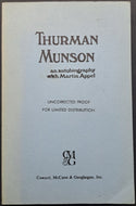 1978 Thurman Munson Autobiography Softcover Book New York Yankees MLB Baseball