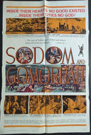 1963 Sodom And Gomorrah Movie Poster Stuart Granger Pier Angeli Robert Aldrich