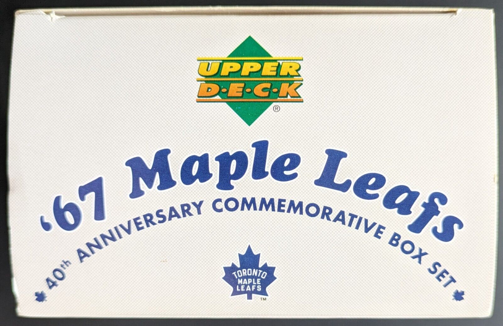 1967 Toronto Maple Leaf Upper Deck 40th Anniversary Commemorative