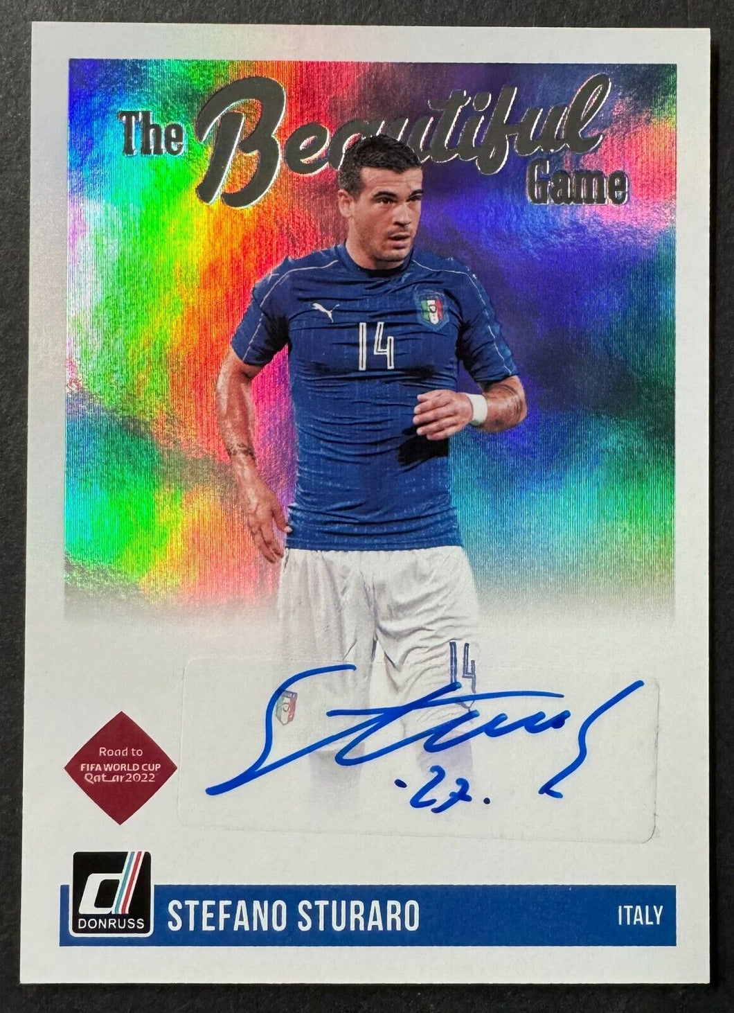 2021-2022 Signed Stefano Sturaro Donruss Panini Autographed Italy Soccer Card