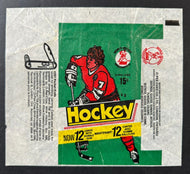 1977 O-Pee-Chee World Hockey Association Hockey Card Wax Pack Wrappers Vintage