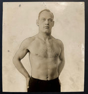 1920s Type 1 Photo Amateur Wrestler Freddie Meyer Olympic Bronze Medalist Vtg