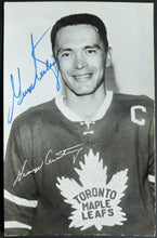 Load image into Gallery viewer, George Armstrong Autographed Team Issued Postcard Signed Toronto Maple Leafs JSA
