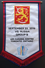 Load image into Gallery viewer, 2016 World Cup Of Hockey Official Banner Tournament Issued Sewn Team Finland
