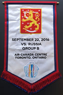 2016 World Cup Of Hockey Official Banner Tournament Issued Sewn Team Finland
