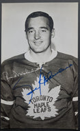 Frank Mahovlich Autographed Signed Postcard Toronto Maple Leafs VTG NHL Hockey