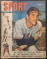 1949 Sport Magazine Lou Boudreau Cleveland Indians Vintage Baseball MLB