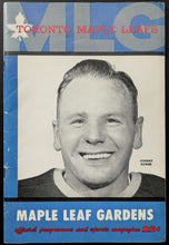 Load image into Gallery viewer, 1960 Red Kelly Toronto Maple Leafs First Game Maple Leaf Gardens Program NHL
