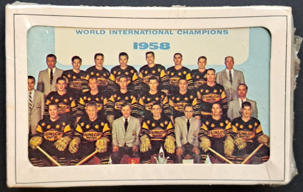1958 Whitby Dunlops World Champions Deck of Playing Cards OHA Senior A Hockey
