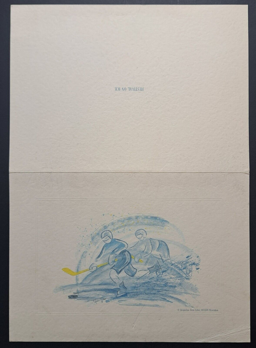 International Ice Hockey Federation IIHF Signed Autographed Christmas Card