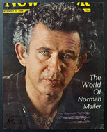 Signed Autographed Newsweek Magazine Vintage Cover Photo Of Norman Mailer Writer