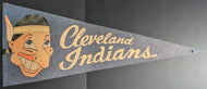 Circa 1940s Cleveland Indians Full Size MLB Vintage Baseball Team Pennant