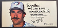 Circa 1982 Toronto Blue Jays Signed Autographed Dave Steib TTC Subway Sign MLB