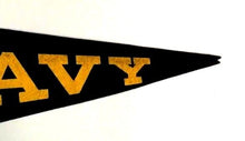 Load image into Gallery viewer, 1940 Get Em Goat Navy Felt Pennant Midshipmen Football Full Size Vintage

