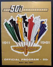 Load image into Gallery viewer, 1961 Indy 500 50th Anniversary Vintage Racing Program A.J. Foyt Bignotti-Bowes
