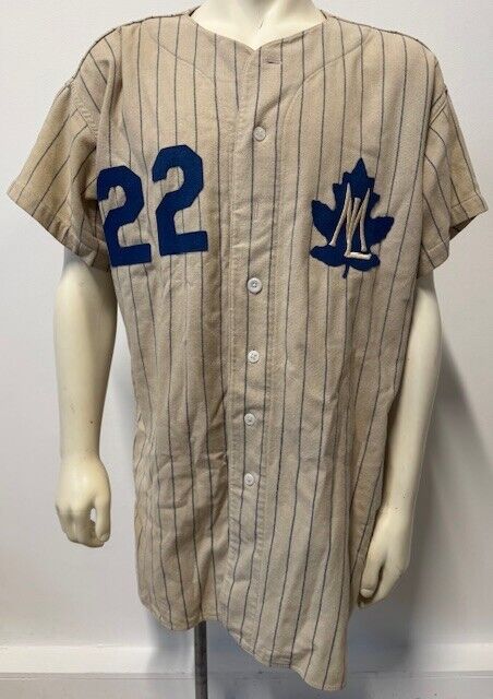 1955 Toronto Maple Leafs IL Baseball #22 John Hetki Game-Worn Jersey + Pants VTG