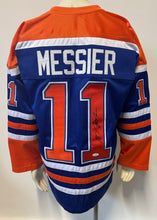 Load image into Gallery viewer, Mark Messier Signed Replica Autographed Edmonton Oilers Hockey Jersey JSA XL
