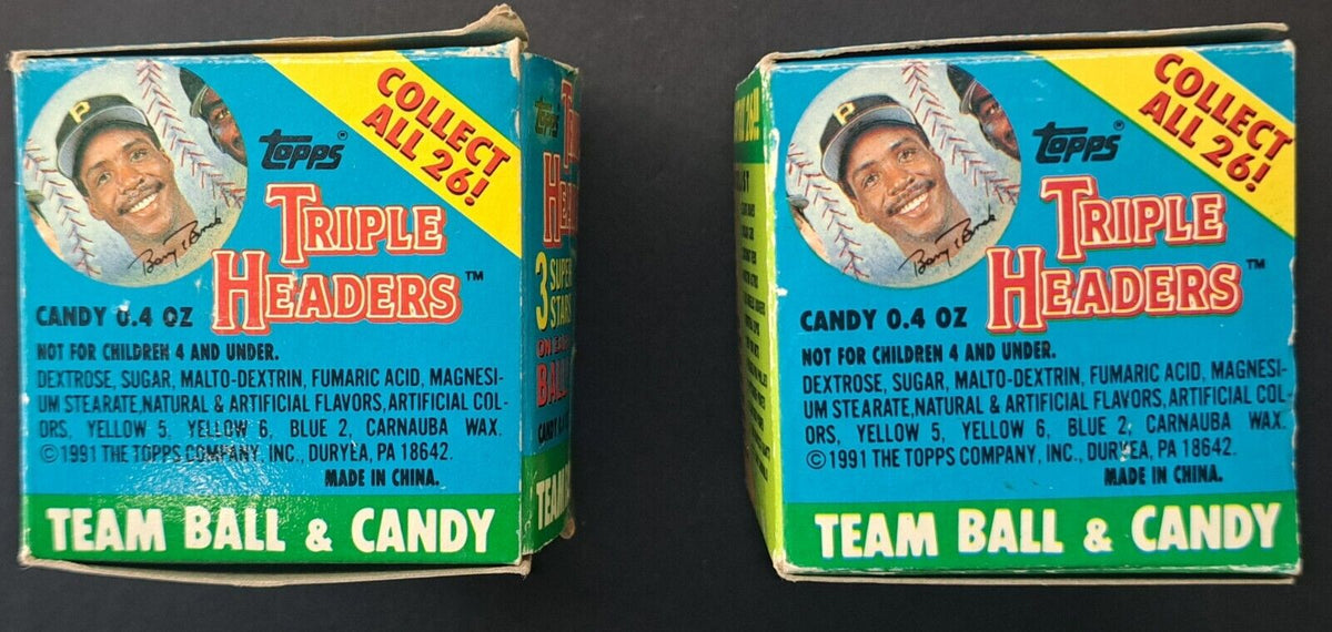1992 Topps Major League Baseball Triple Headers Original Box Balls + S ...