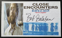 Load image into Gallery viewer, Bob Balaban Autographed Signed Close Encounters Of The Third Kind Promo Sheet

