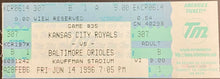 Load image into Gallery viewer, 1996 Kansas City Royals vs Baltimore Orioles Baseball Ticket Cal Ripken MLB
