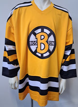 Load image into Gallery viewer, Boston Bruins Big B Yellow Replica NHL Hockey Jersey XXL Custom Crafted #29
