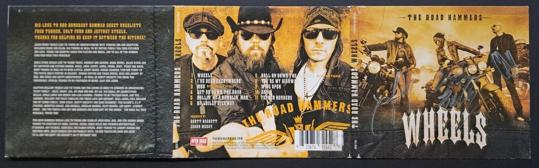 The Road Hammers Band Autographed Signed Wheels CD Album Case/Cover/Jacket