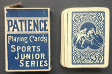Load image into Gallery viewer, 1915 Patience Junior Series Hockey Themed Vintage Playing Cards Deck
