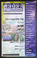 1996 The Tragically Hip Edenfest Music Festival Poster Mosport Park The Cure +
