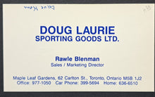 Load image into Gallery viewer, Dave Keon Signed Doug Laurie Business Card Autographed NHL Toronto Maple Leafs
