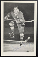 1960s Dick Duff Autographed Toronto Maple Leaf Team Issued Postcard Signed HOF