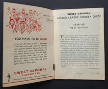 Load image into Gallery viewer, 1939/40 Sweet Caporal Cigarettes Major League Hockey Guide Vintage NHL
