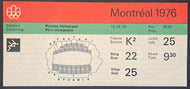 1976 Montreal Summer Olympics Ticket + Program + Letter Vintage Sports IIOC