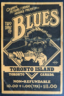 1974 Toronto Island Two Days Of Blues Vintage Music Festival Ticket