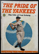 1949 Vintage MLB NY Yankees Comic Pride Of The Yankees The Life Of Lou Gehrig