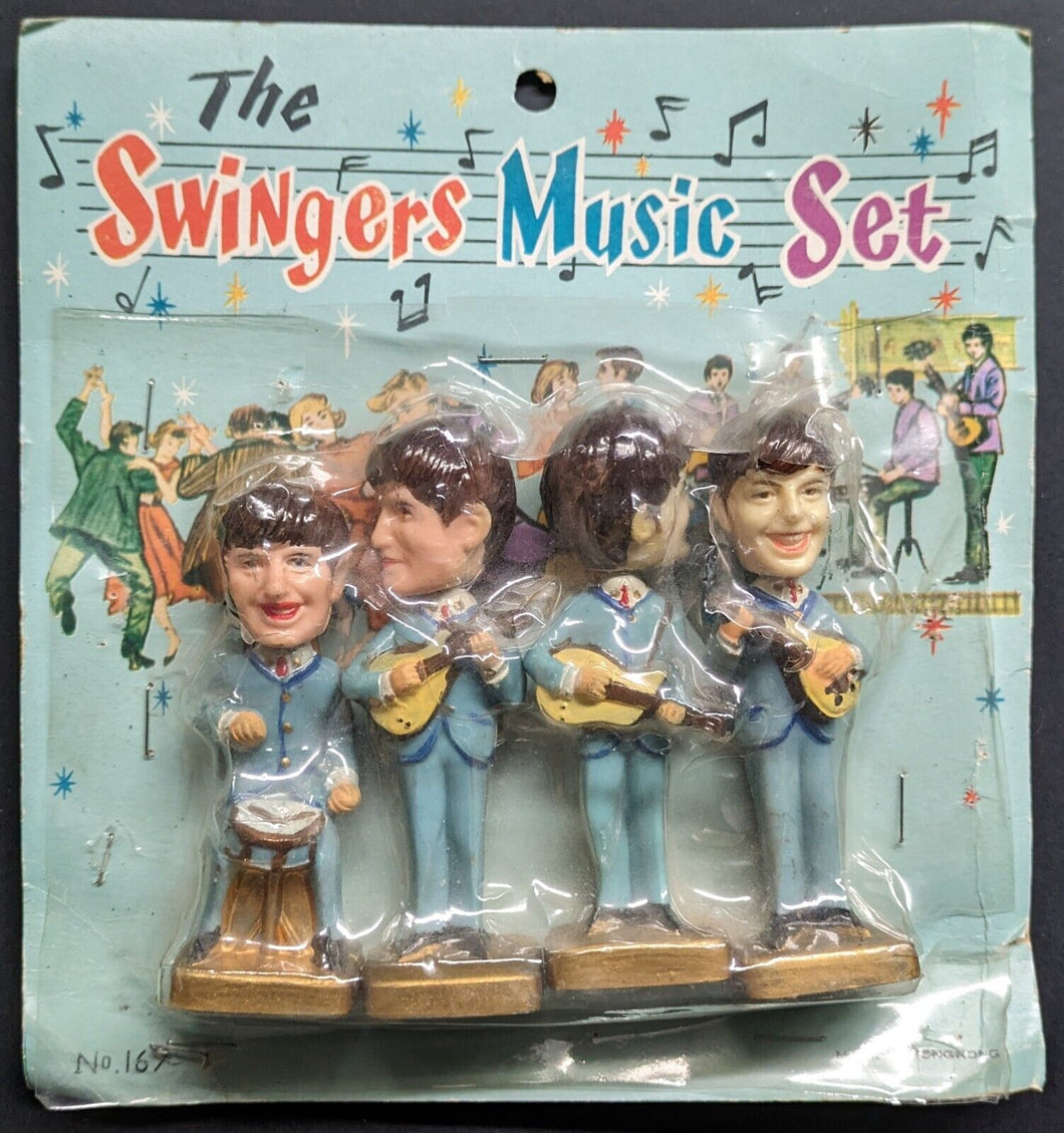 【返品不可】 1964 The Swingers Music Set The Beatles Hand Painted ミュージシャン
